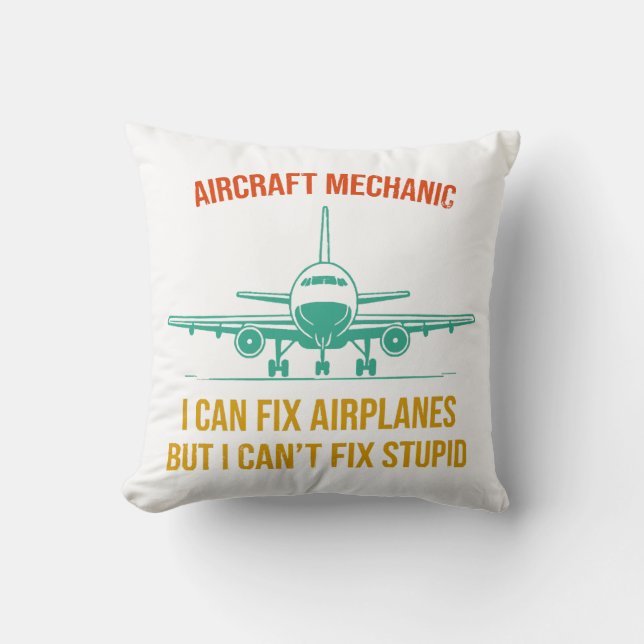 Flygplansmekaniker kan fixa flygplan, men jag kan  kudde (Framsida)