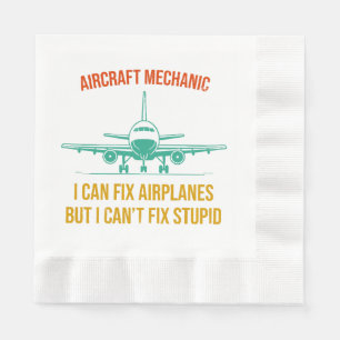 Flygplansmekaniker kan fixa flygplan, men jag kan pappersservett