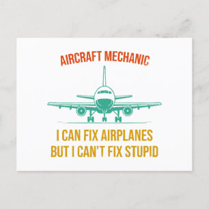 Flygplansmekaniker kan fixa flygplan, men jag kan vykort
