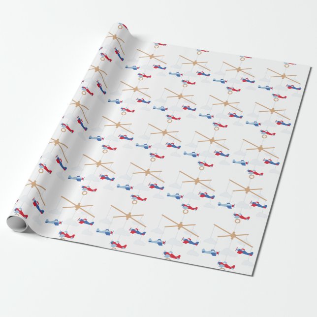 Flygplansmobil Presentpapper (Utrullad)