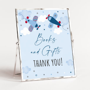 Flygplansmoln Bokar & presentationer - babyskylt Poster