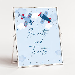 Flygplansmoln - födelsedagstag - skylt