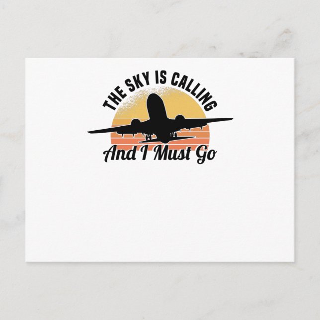 Flygplansmotorns flygblad som använder hobbypilot vykort (Framsida)