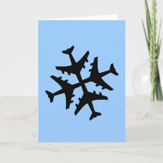FlygplanSnowflake Helgkort