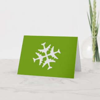 FlygplanSnowflake Helgkort