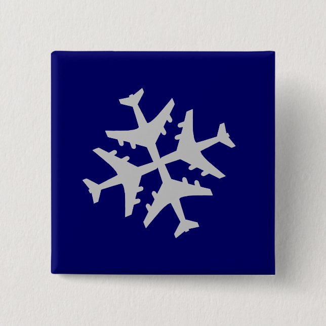 FlygplanSnowflake Knapp (Framsida)