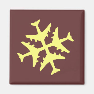 FlygplanSnowflake Magnet