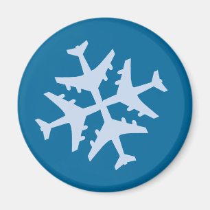 FlygplanSnowflake Magnet