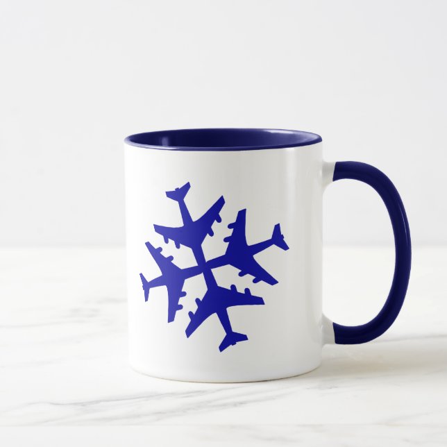 FlygplanSnowflake Mugg (Höger)