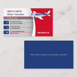 Flygplanspilot Flygning Visitkort