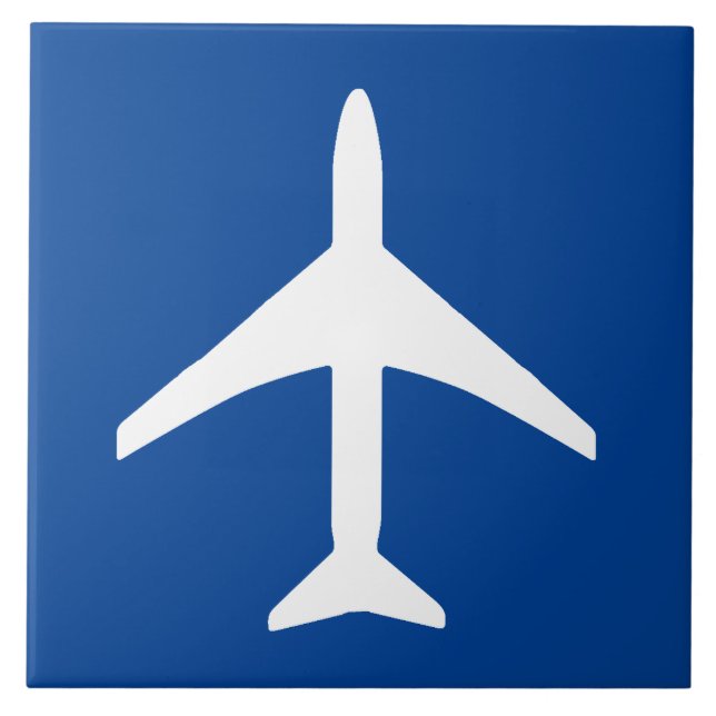 Flygplanspilot för flygplanet Flygplan Kakelplatta (Framsidan)