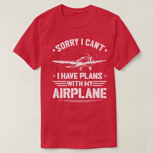 Flygplanspilot för små flygplan t shirt (Design framsida)