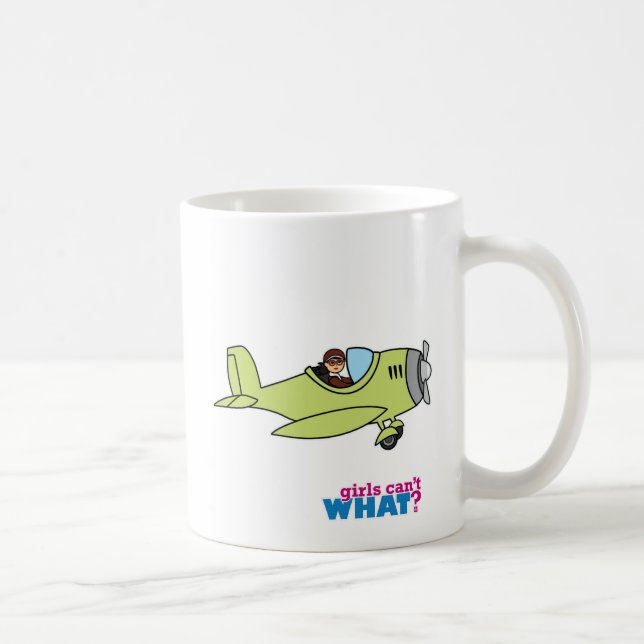 Flygplanspilot - medel kaffemugg (Höger)