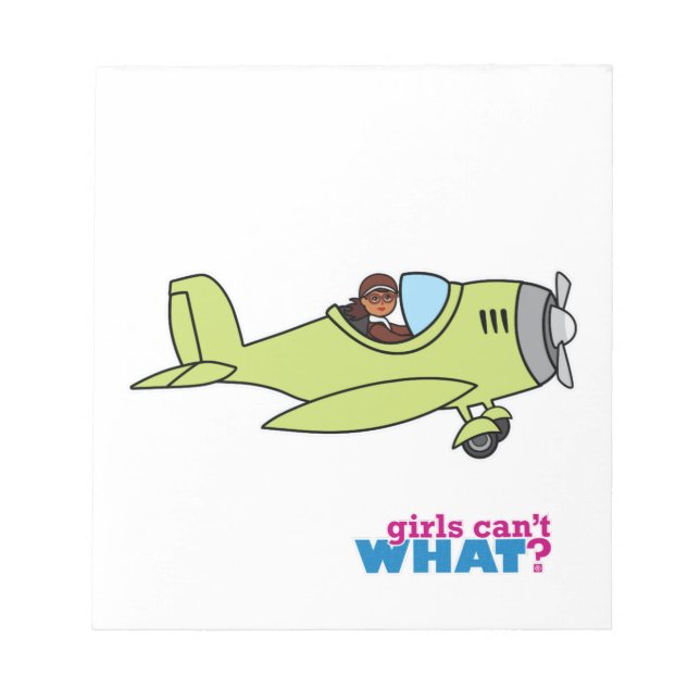 Flygplanspilot - Mörk Anteckningsblock (Framsida)