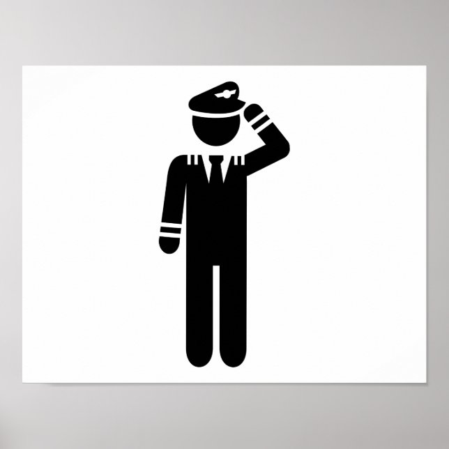 Flygplanspilot Poster (Framsidan)