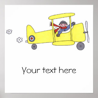 Flygplanspilot Poster