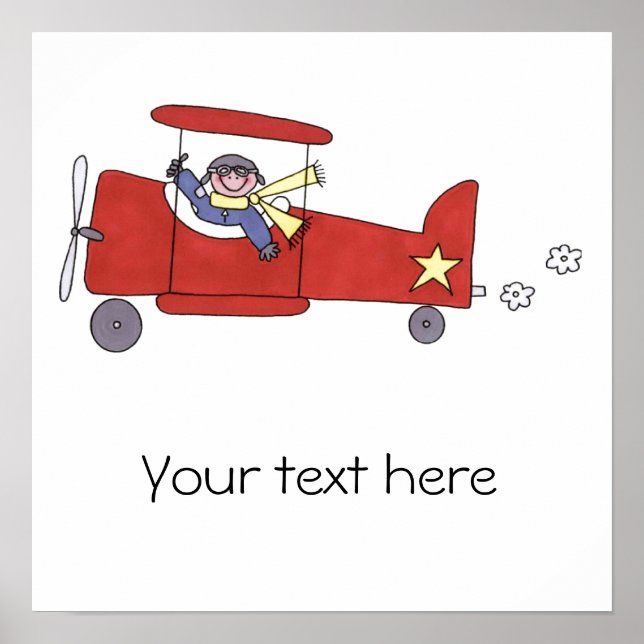 Flygplanspilot Poster (Framsidan)