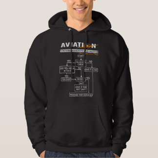 Flygplanspilot Rolig Pilot Felsökningsguide Hoodie