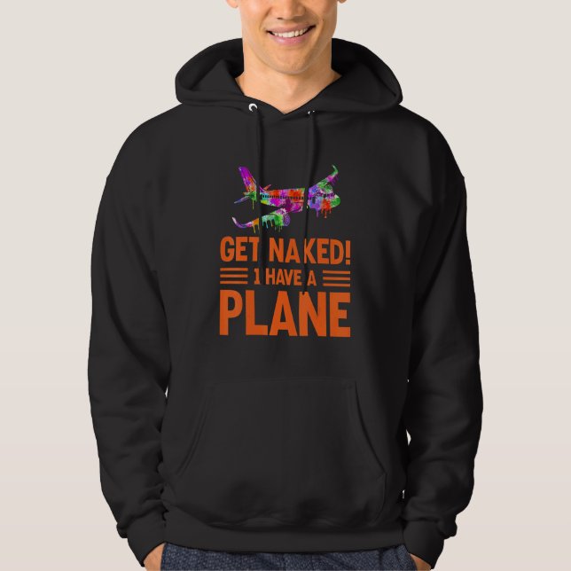 Flygplanspilot som jag har en Flygplan-pilot Hoodie (Framsida)