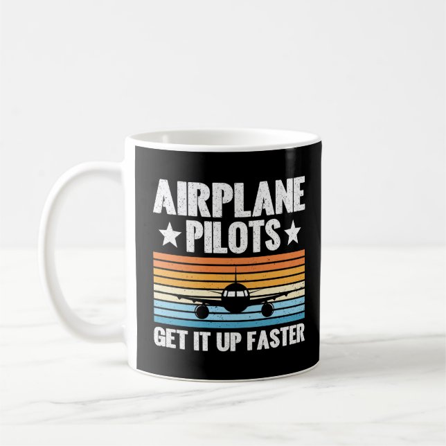 Flygplanspiloter kommer snabbare upp på flygplanet kaffemugg (Vänster)