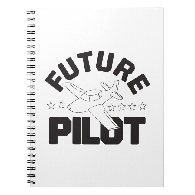 Flygplanspiloter med hög för barn anteckningsbok (Framsidan)