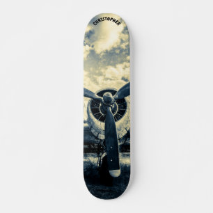 Flygplanspropeller. Uppmaningen till Himlar Mini Skateboard Bräda 18,5 Cm