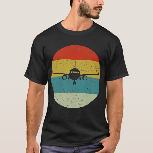 flygplansreflektor vintage t shirt (Framsida)