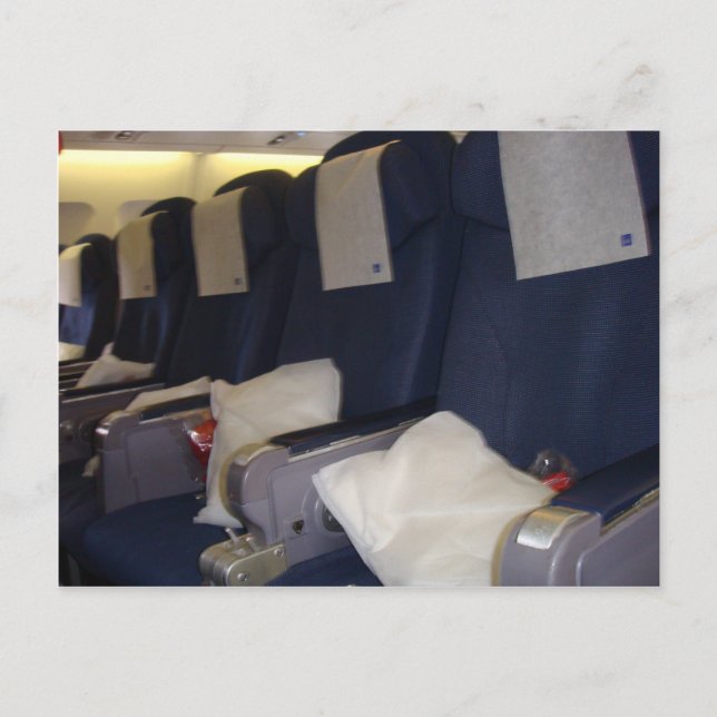 Flygplanssäten Vykort (Framsida)