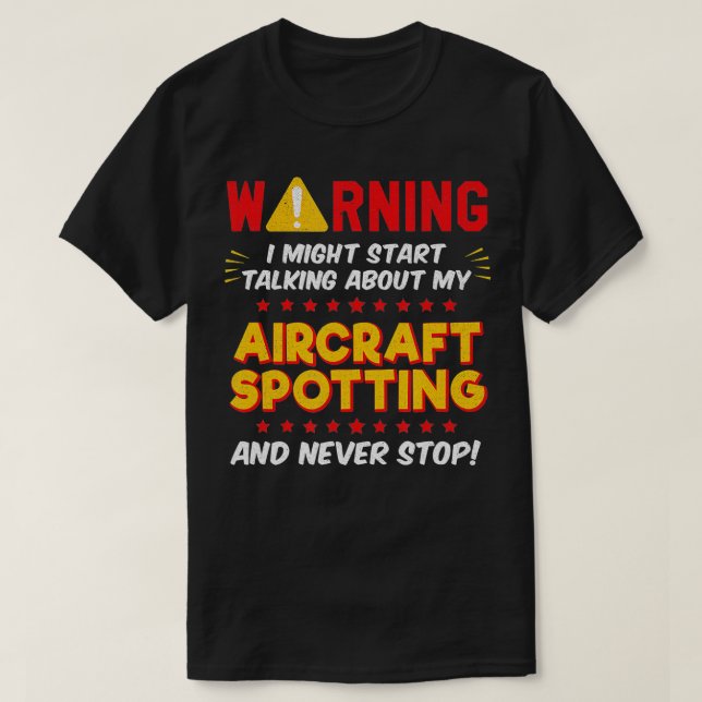 Flygplansskrotning, Flygplan Joke 1 T Shirt (Design framsida)