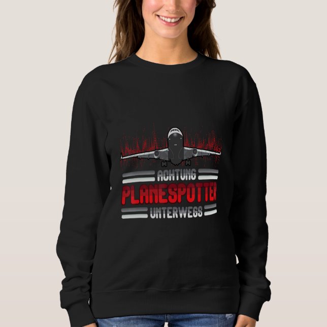 Flygplansspanarplan Flygplansspaning Flygspanare T Shirt (Framsida)