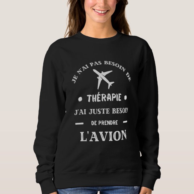 Flygplansterapi Humor Flygplan Pilot Manar Kvinnor T Shirt (Framsida)