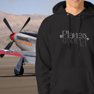 Flygplanstypsnitt & Flygplan, Födelsedag, Minimali Hoodie