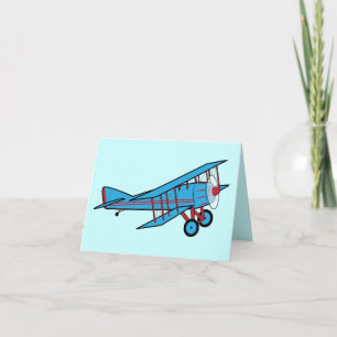 Flygplantack för gåvan tack kort