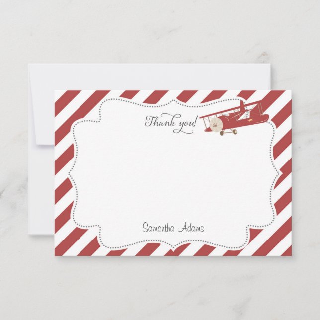 Flygplantackkort Tack Kort (Framsida)