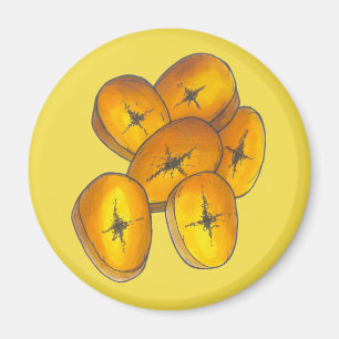 Flygplantener som kokar Bananas Karibias mat Magnet