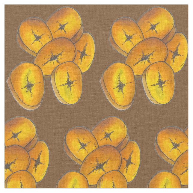 Flygplantener som kokar Bananas Karibias mat Tyg (Närbild)