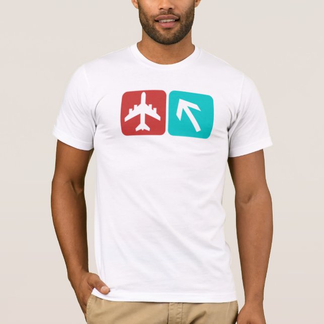 flygplats hitåt tee shirt (Framsida)