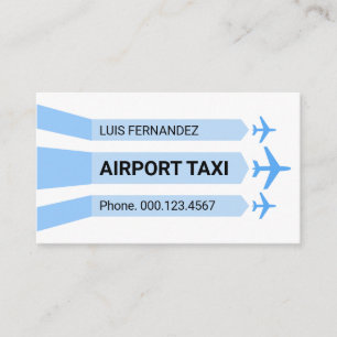 Flygplats Landningsbana Taxi Drivrutjänst Visitkort