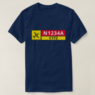 Flygplats Landningsbanas Skylt Flygplan Nummer T-S T Shirt