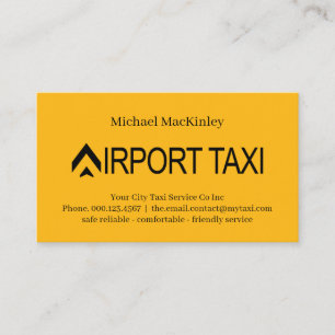 Flygplats Taxi Tjänst Visitkort
