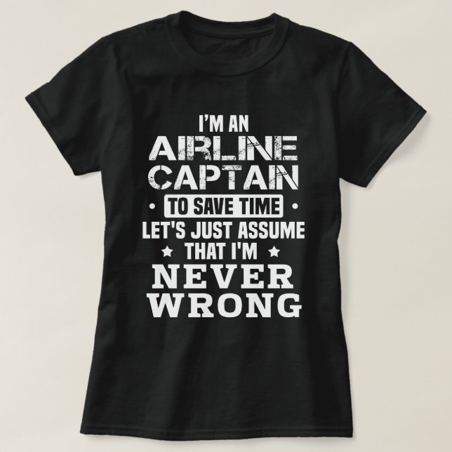 Flygplatschef T Shirt (Design framsida)