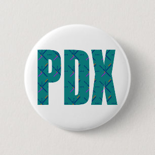 Flygplatsen för PDX Portland mattar text Knapp