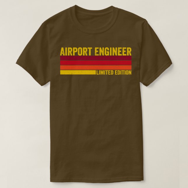 Flygplatsen Ingenjör T Shirt (Design framsida)
