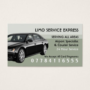 Flygplatsen Limo Taxi och Station Pris lista Visitkort