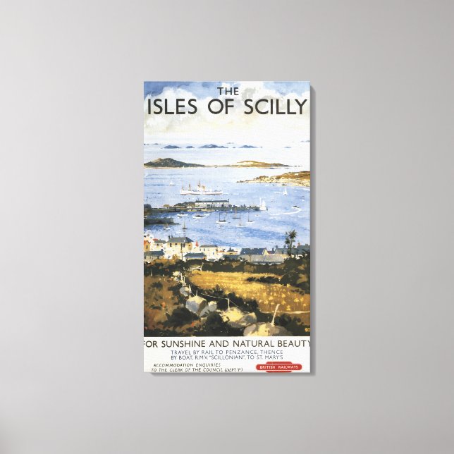 Flygplatsen och Dockningsjärnvägen Poster Canvastryck (Framsida)