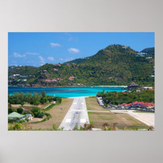 Flygplatsen Saint Barthélemy (Saint Barts) Poster