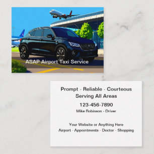 Flygplatsen Taxi Transport Visitkort