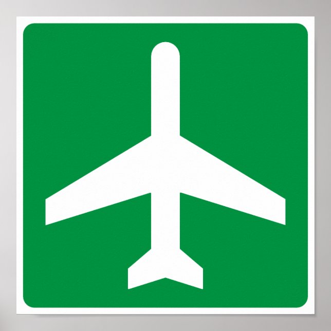 Flygplatsens Higway-tecken Poster (Framsidan)