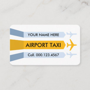Flygplatsens Landningsbana Taxi Service Visitkort
