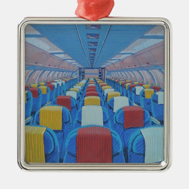 Flygplatser (av Gregorio Undurraga) Julgransprydnad Metall (Framsidan)
